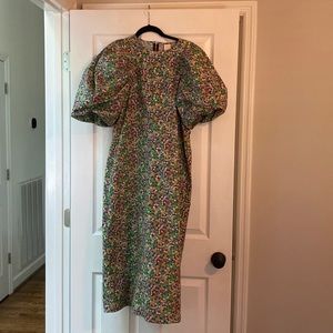 H+M Puff Sleeve Floral Dress